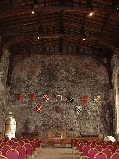 Salle du château de Caerphilly Salle du château de Caerphilly