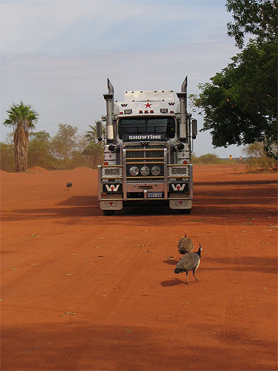 Road train en pause Road train en pause
