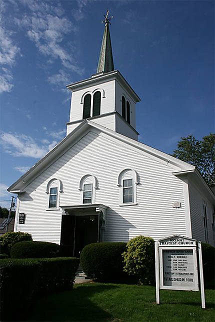 Une église baptiste à Rockport