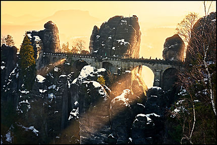 Ruines de Bastei, Vallée de l'Elbe