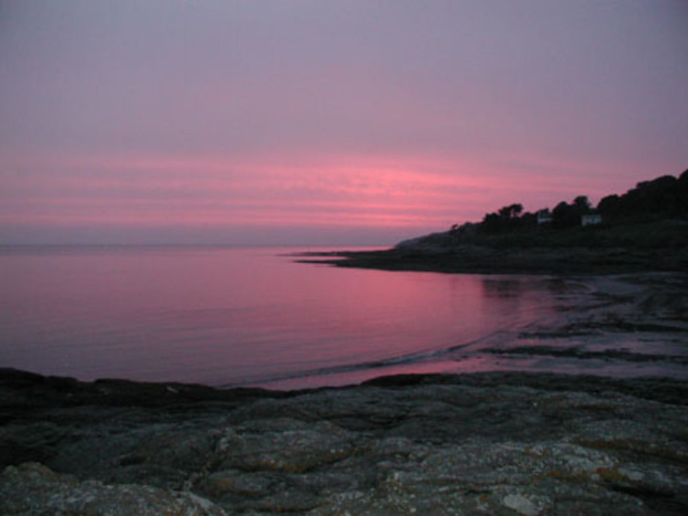 Crépuscule sur la plage de Port Maria