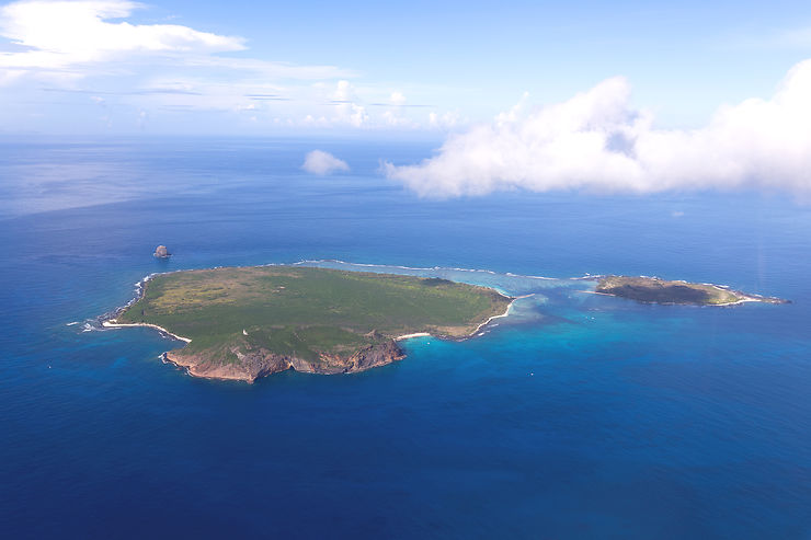 Coin de Mire, îlot Gabriel et île plate, au large de Cap Malheureux