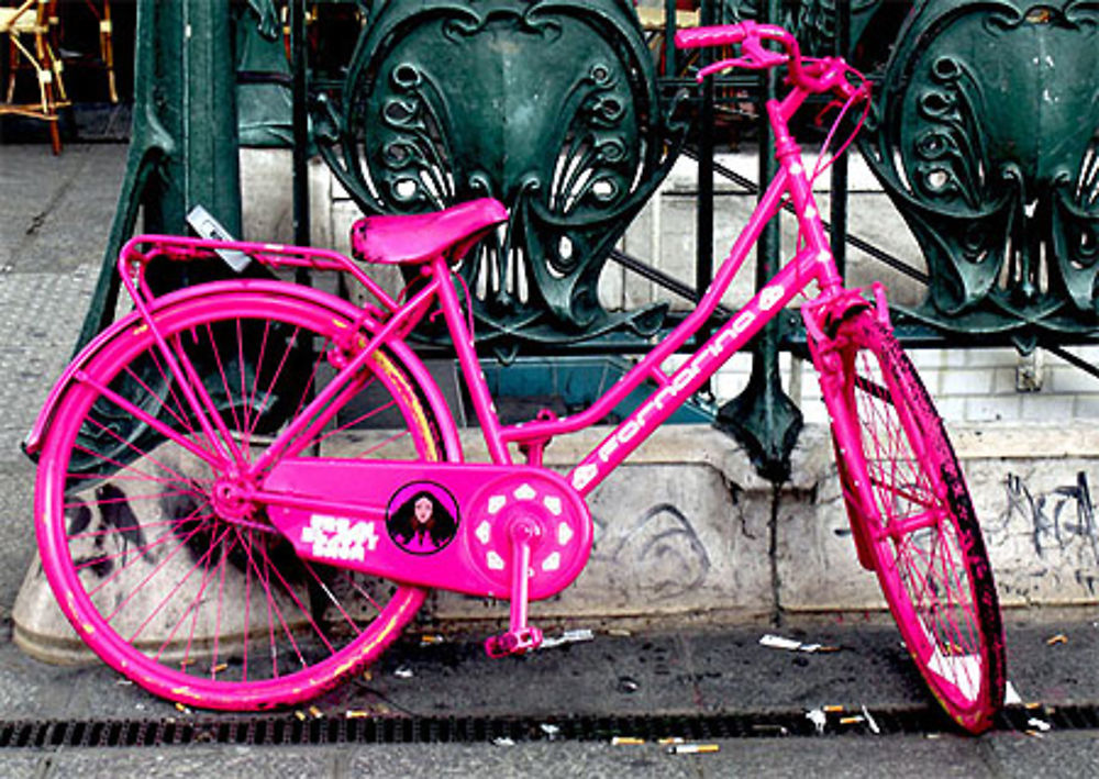 Le vélo rose