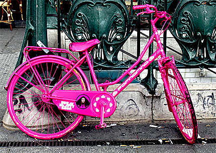 Le vélo rose