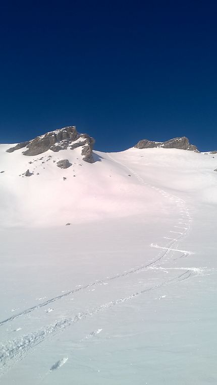 Ski sauvage à Crans-Montana en Suisse