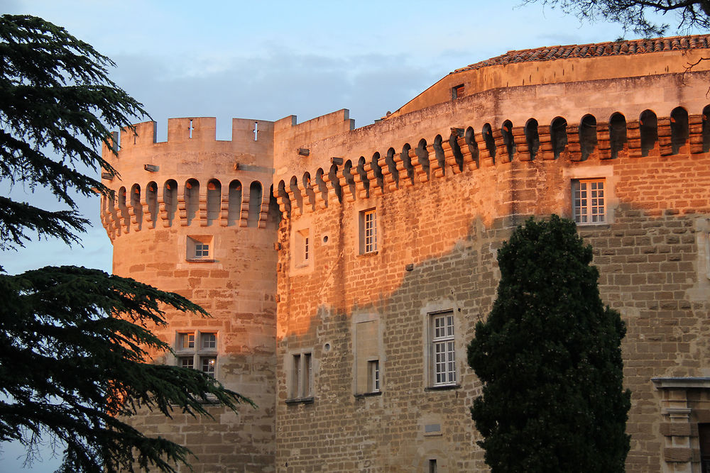 Coucher de soleil - Château Suze la Rousse -Drôme