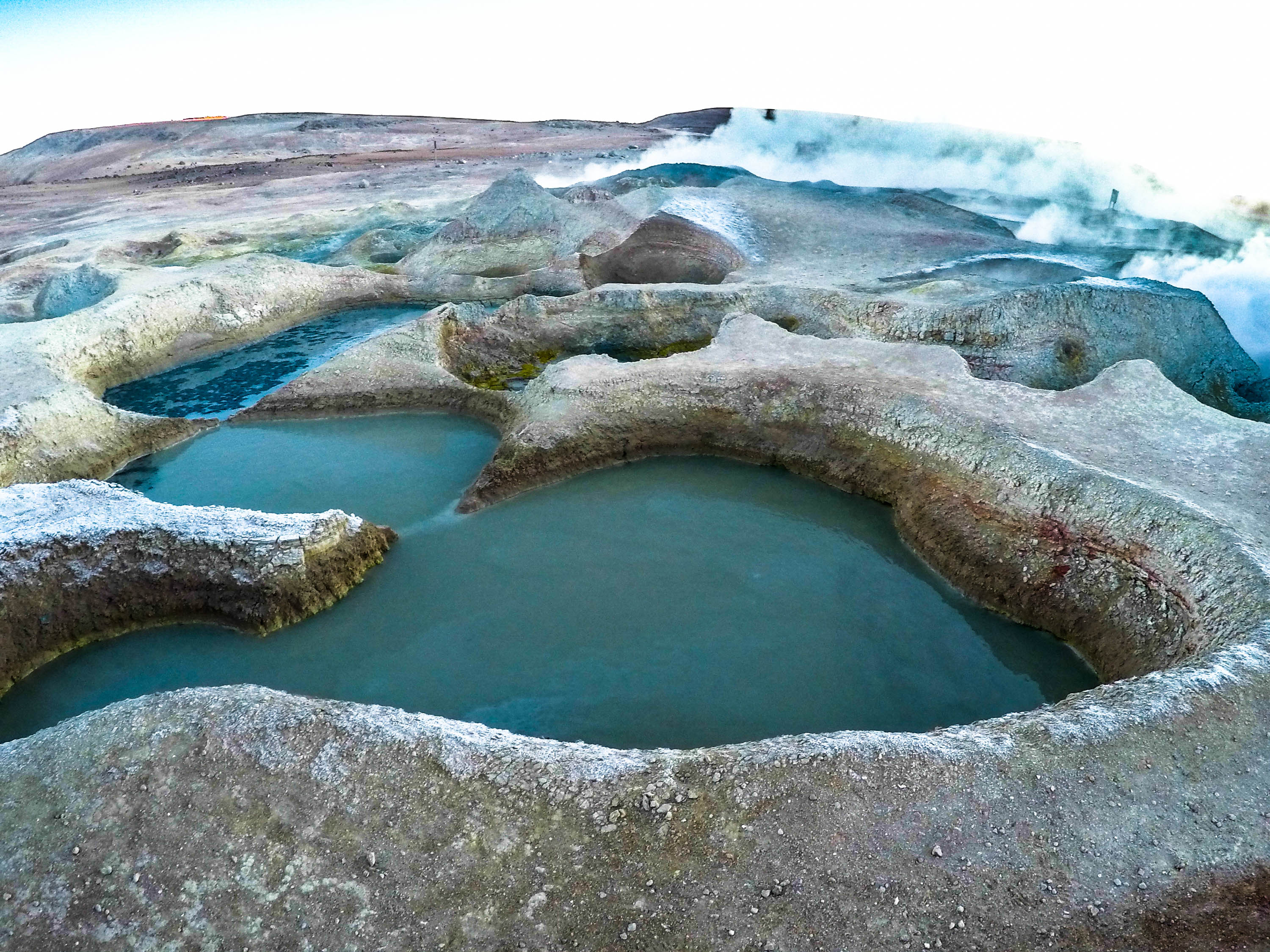 Geysers : Geysers Sol de Mañana : Sud-Lípez : Altiplano, Andes ...