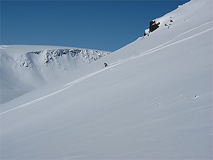 Ski aux Khibiny (au nord de la Russie)