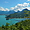 Lac d'Annecy vu du Belvédère de la Crête