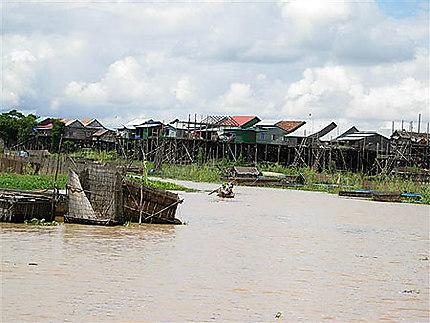Village de Kompong Khleang avant la mousson