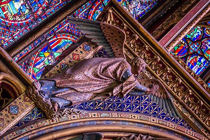 Sainte-Chapelle, ange aux ailes de paon