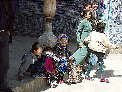 Dans la citadelle de Khiva (Ouzbékistan)