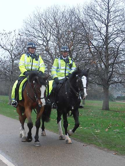 Policiers à cheval à Hyde Park
