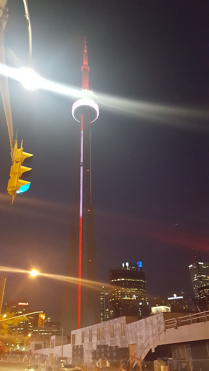 CN TOWER BY NIGHT
