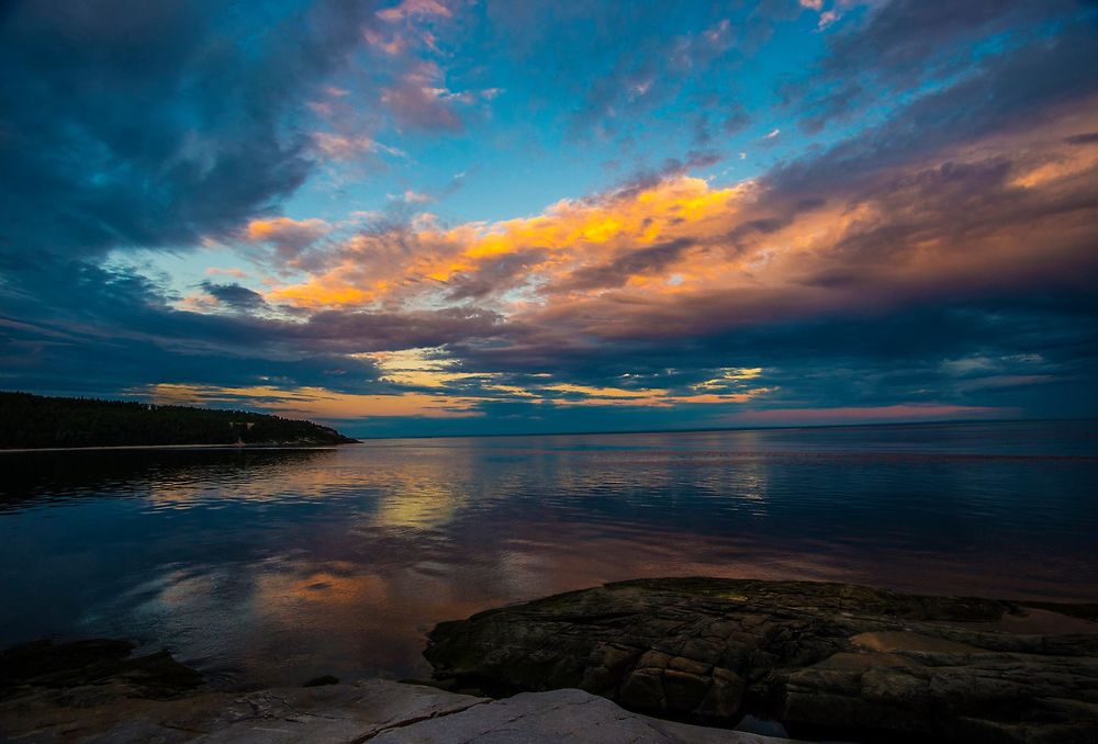 Coucher de soleil à Tadoussac