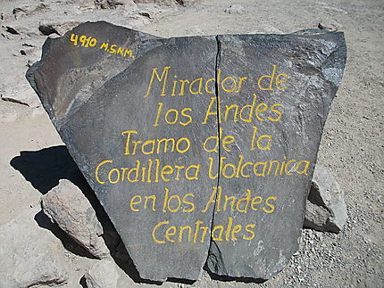 Mirador des Andes 4910 m
