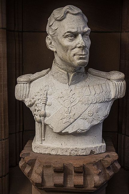 Le buste du roi Georges VI