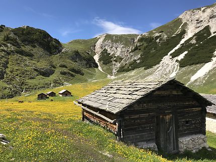 Alpage dans les Dolomites 