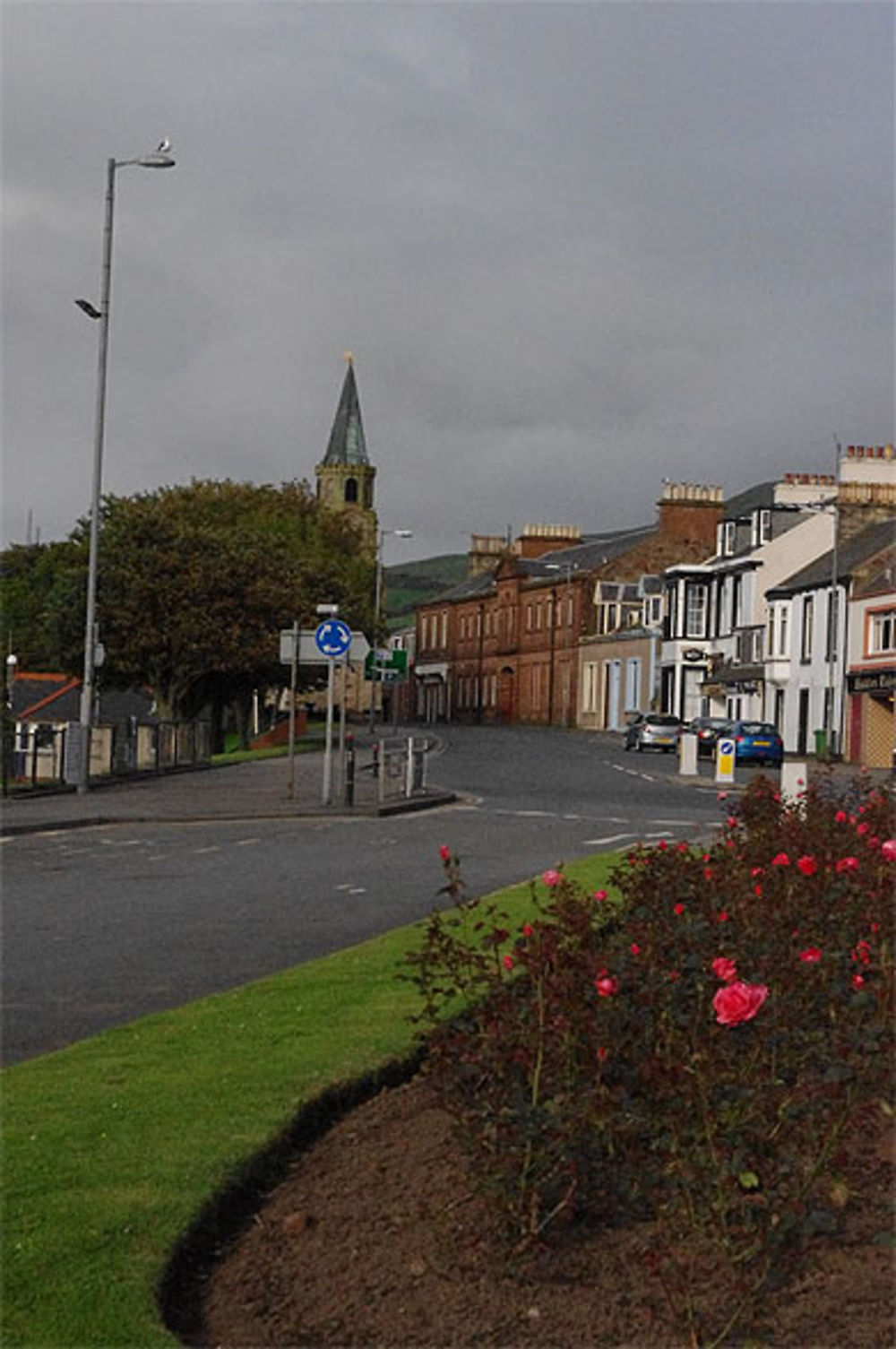 Vue de la ville portuaire de Girvan