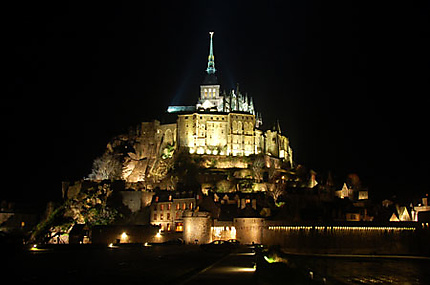 Mont St Michel by night
