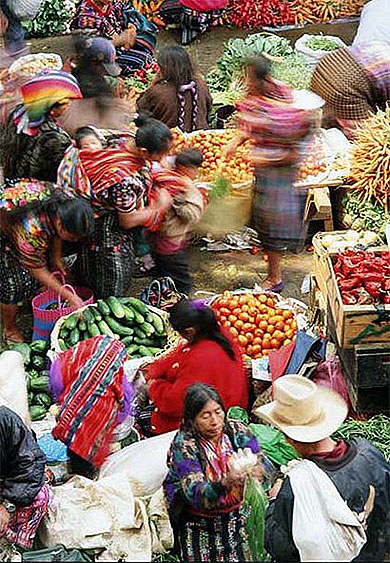 Marché de Chichicastenango Marché de Chichicastenango