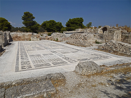 Mosaïque du musée d'Isthmia Mosaïque du musée d'Isthmia