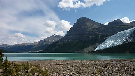 Arrivée au Berg Lake Arrivée au Berg Lake