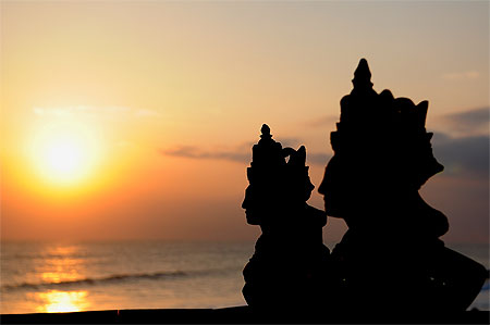 Sunset sur Tanah lot Sunset sur Tanah lot