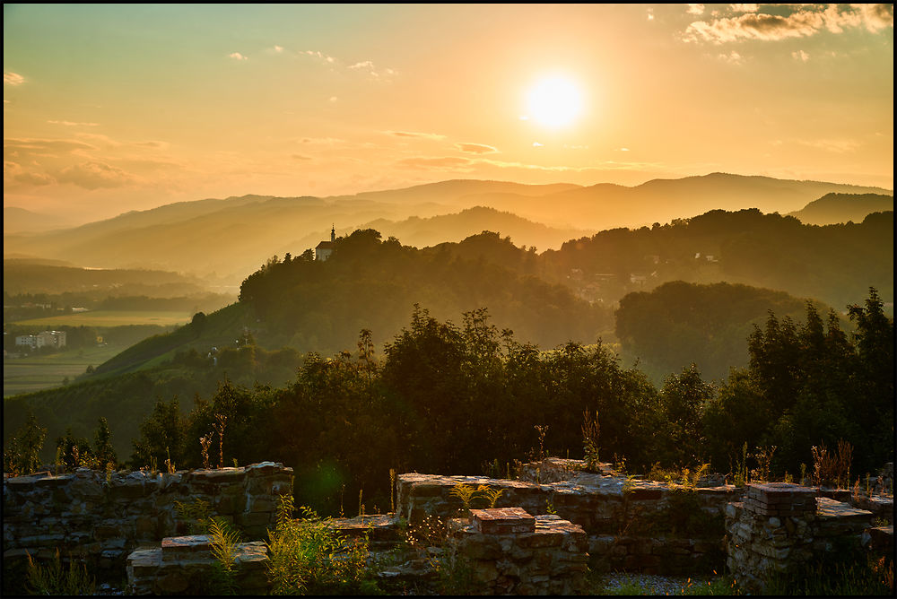 Vue des hauteurs de Maribor