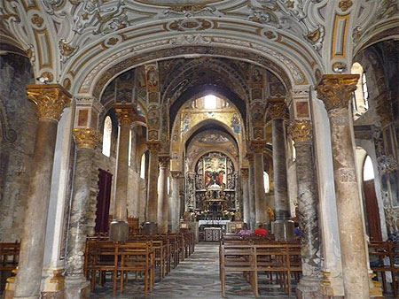 Intérieur de l'église de la Martorana Intérieur de l'église de la Martorana