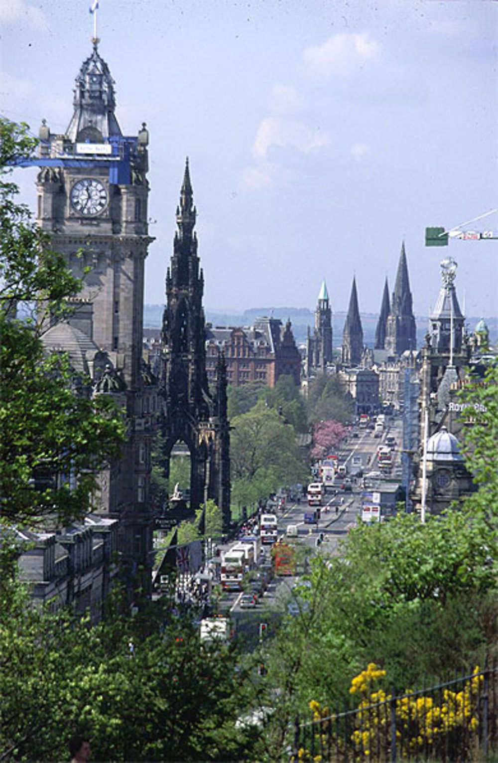 Princes street depuis Calton Hill