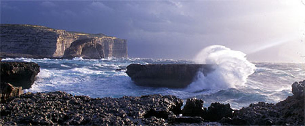 Tempête à Dwejra Point