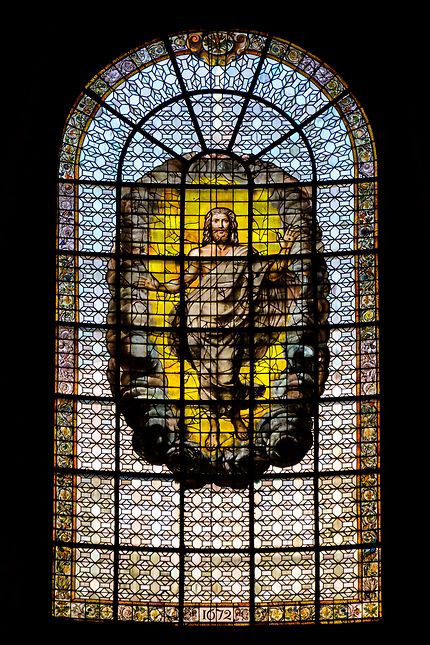 Saint-Sulpice, vitrail Résurrection du Christ