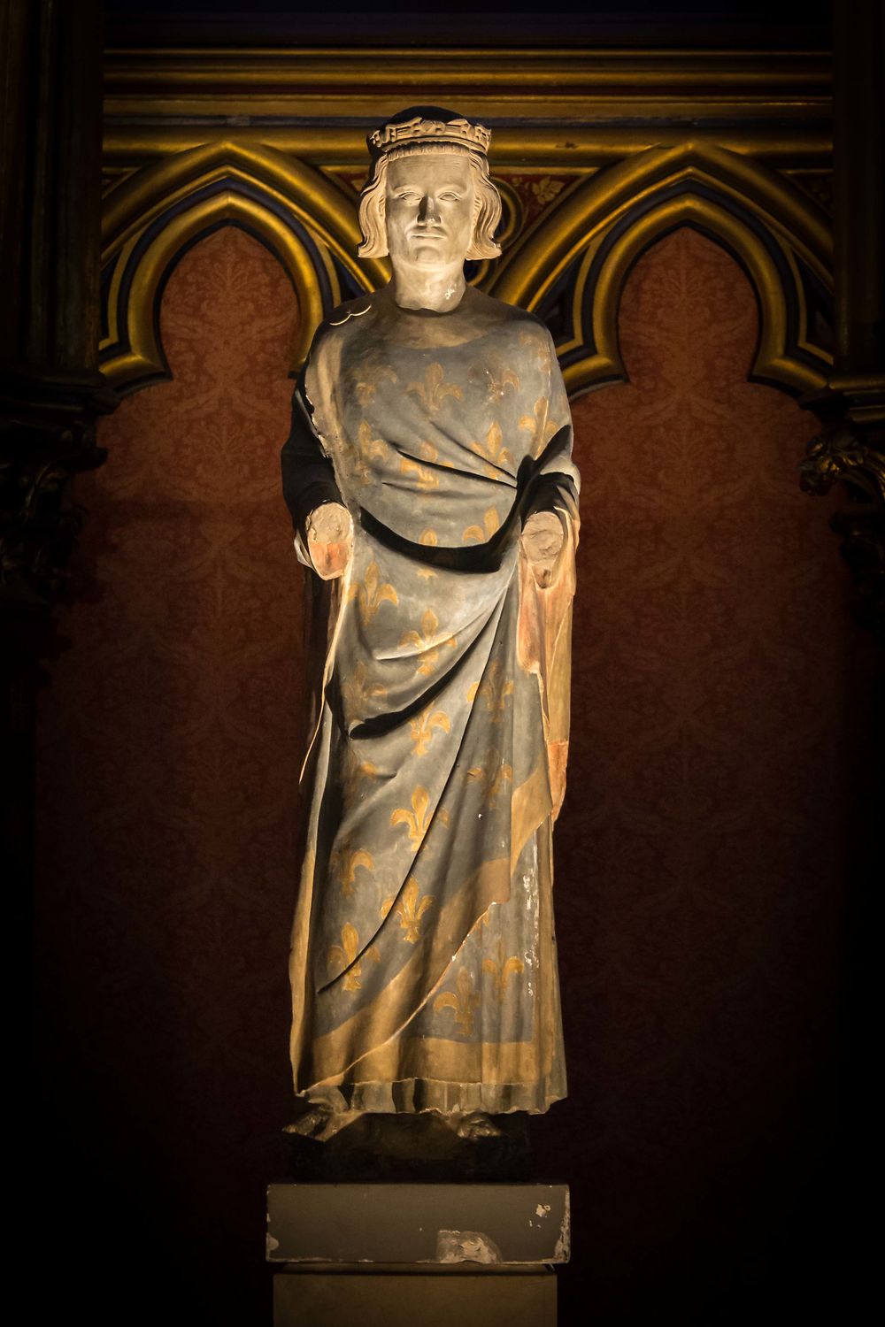 Sainte-Chapelle, statue de Saint-Louis