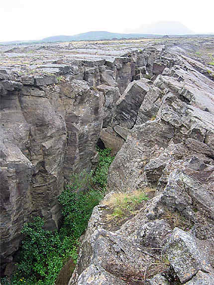 Faille géologique à Grjótagjá