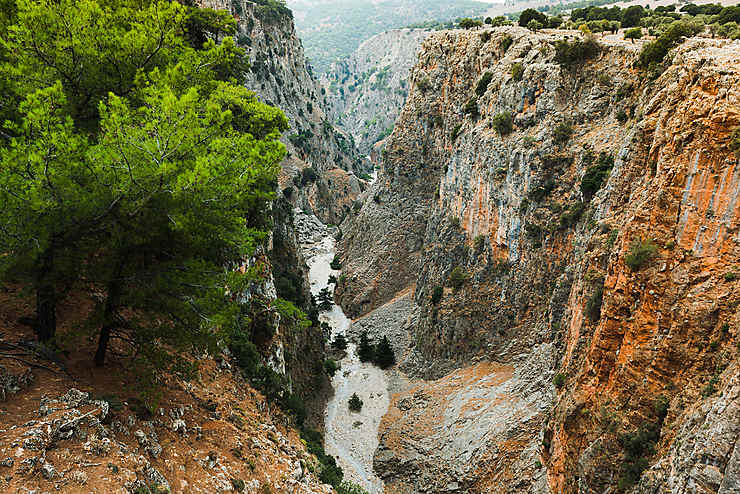 Gorges d'Aradena en Crète