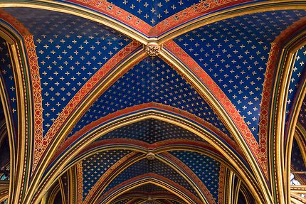 Sainte-Chapelle, superbes voûtes et plafond