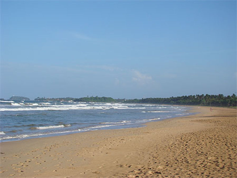 La plage de Bentota