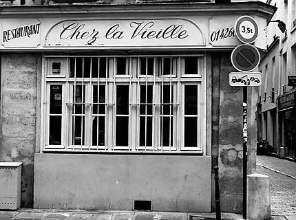 Bistrots du vieux Paris Noir et blanc 1er arrondissement