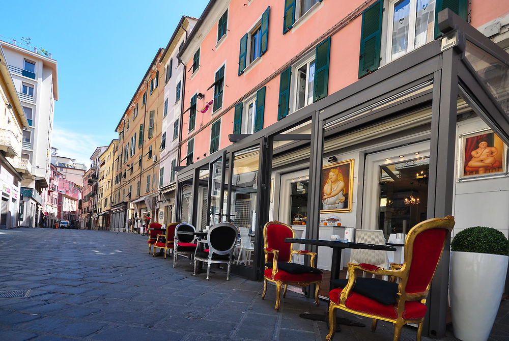 Sur la terrasse à La Spezia