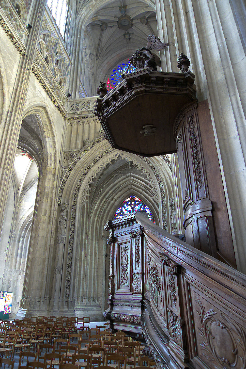 Chaire, collégiale St-Vulfran, Abbeville