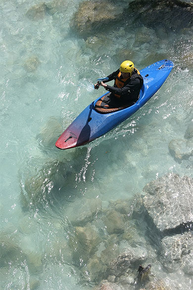 Canoë-Kayak sur la rivière Soca