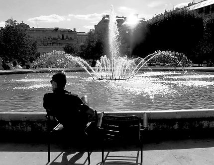 La fontaine du jardin du Palais royal