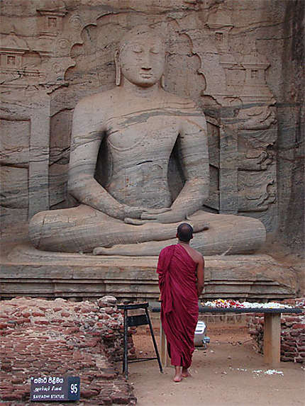 Les statues de Bouddha du Gal Vihara 