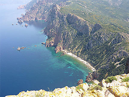 Vue depuis la tour du Capo Rossu