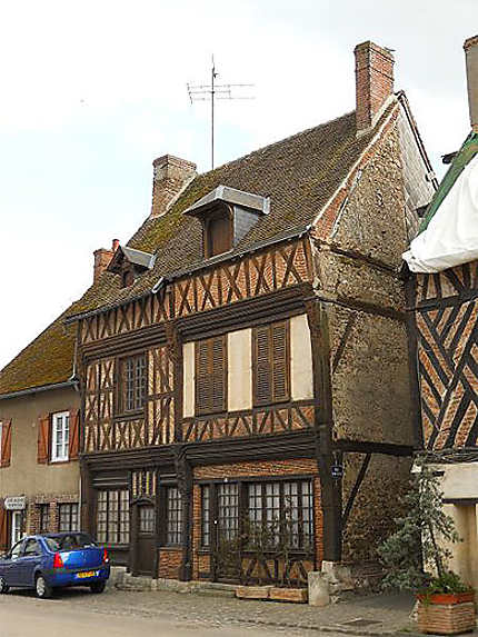 Pans de bois, Dangeau, Eure-et-Loir