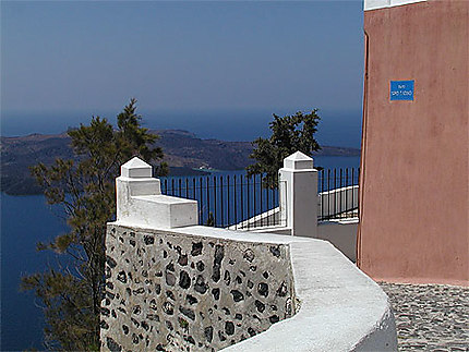 Balcon de lumière de Santorini