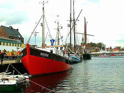 Port de Kappeln (dans le Schleswig Holstein) Allemagne