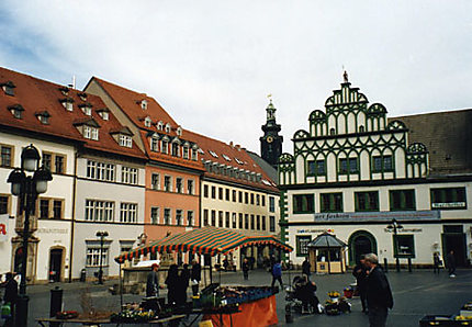 la place du marché de Weimar