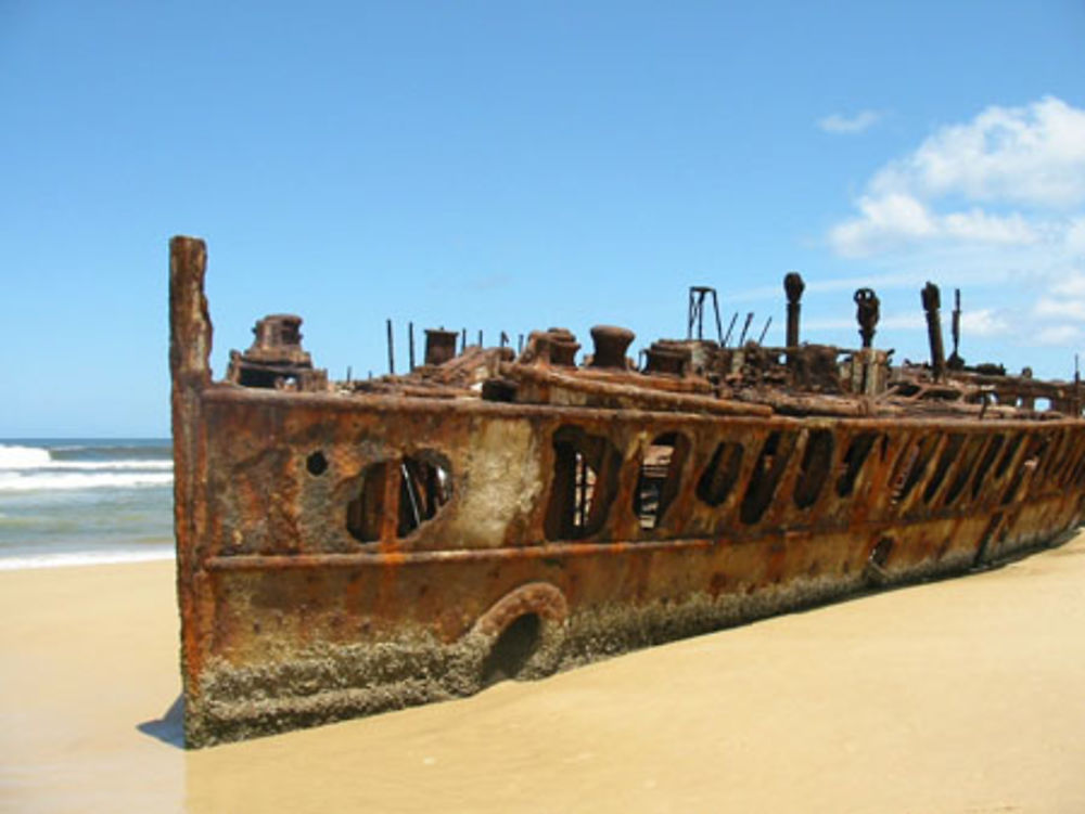 Une épave sur Fraser Island